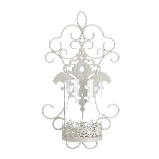 15&#x27;&#x27; Romantic Lace Candle Wall Sconce